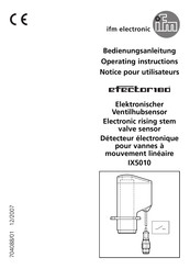 IFM Electronic efector180 IX5010 Operating Instructions Manual