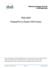 Kinetic Technologies RD2-4020 User Manual