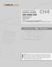 Idatalink ADS-AL-CH4 Install Manual