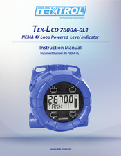 Tek-Trol TEK-LCD 7800A-0L1 Instruction Manual