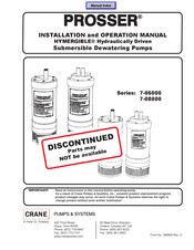 Crane PROSSER HYMERGIBLE 7-06000 Series Installation And Operation Manual