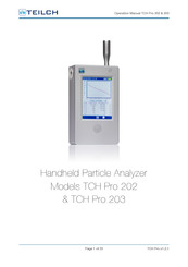 Teilch TCH PRO 203 Operation Manual