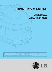 LG V-9900WA Owner's Manual