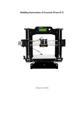 Geeetech Prusa I3 X Building Instructions