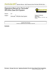 Tractive Pentruder 3P8 Operator's Manual