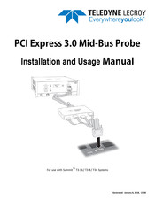 Teledyne Lecroy PCI Express 3.0 Mid-Bus Probe Installation And Usage Manual
