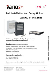 Raytec VARIO2 IP 16 Series Full Installation And Setup Manual