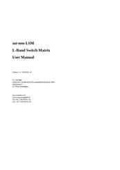 SatService sat-nms LSM User Manual