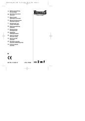 HERKULES HS 2 m F Operating Instructions Manual