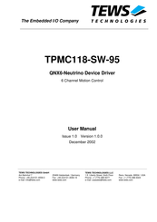 Tews Technologies TPMC118-SW-95 User Manual