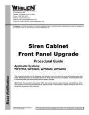 Whelen Engineering Company WPS-4000 Series Procedural Manual
