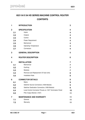 pro bel 6521 Manual
