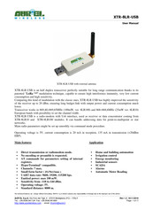 AUREL XTR-8LR-USB User Manual