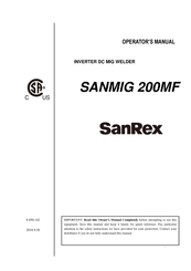 SanRex SANMIG 200MF Operator's Manual