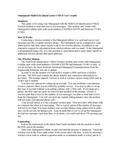 Multitech QuickCarrier USB-D User Manual