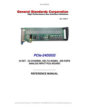 General Standards Corporation PCIe-24DSI32 Reference Manual