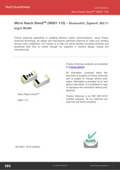 Fractus Antennas Micro Reach Xtend NN01-110 User Manual