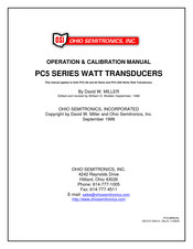 OHIO SEMITRONICS PC5 Series Operation & Calibration Manual