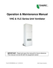 Temspec VHC 48 Operation & Maintenance Manual