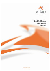 Endace DAG 3.8S User Manual