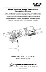 Alpha Professional Tools VSP-320 Instruction Manual