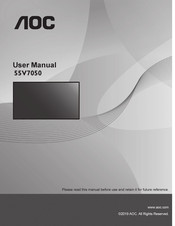 AOC 55V7050 User Manual