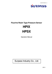 Surpass HPSX Operation Manual