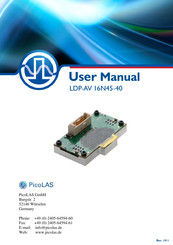 PICOLAS LDP-AV 16N45-40 User Manual