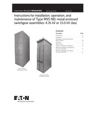 Eaton Indoor MVS-ND Instruction Booklet