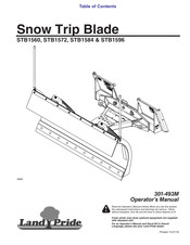 Land Pride STB1560 Operator's Manual