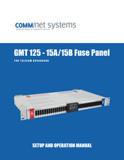 Comm Net Systems GMT 125-15A Setup And Operation Manual