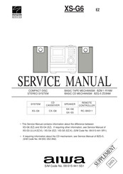 Aiwa XS-G6 Service Manual