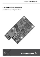 Grundfos CIM 1 Series Installation And Operating Instructions Manual