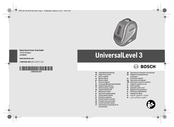 Bosch UniversalLevel 3 Original Instructions Manual
