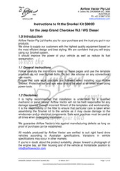 Airflow Vector S002D Instructions Manual