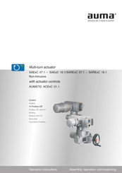 AUMA SARExC 07.1 Operation Instructions Manual