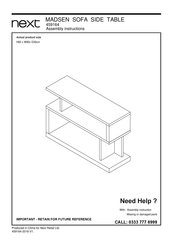 Next MADSEN 459164 Assembly Instructions Manual