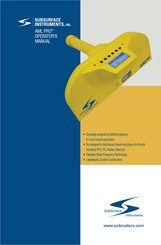 SubSurface Instruments AML PRO Operator's Manual