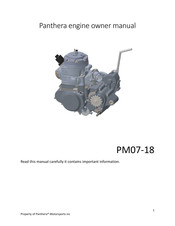 panthera PM07-18 Owner's Manual