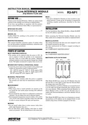M-System R3-NF1 Instruction Manual