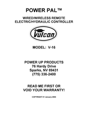 Vulcan-Hart POWER PAL V-16 Manual