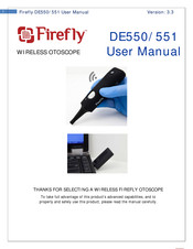 Firefly DE550 User Manual