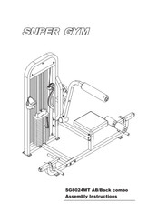 Super Gym SG8024MT Assembly Instructions Manual
