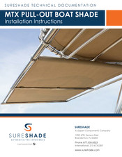 SureShade MTX PULL-OUT BOAT SHADE Installation Instructions Manual