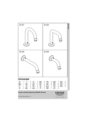 Grohe Universal 20 201 Manual