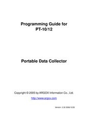 Argox PT-12 Programming Manual
