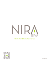 Nira TEMP Quick Start & Instructions For Use