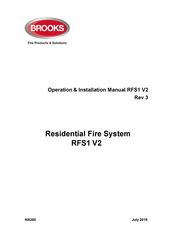 Brooks RFS1 V2 Operation & Installation Manual