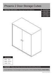 Argos Phoenix 2 Door Storage Cubes Assembly Instructions Manual