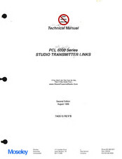 Moseley PCL-6000 Series Technical Manual